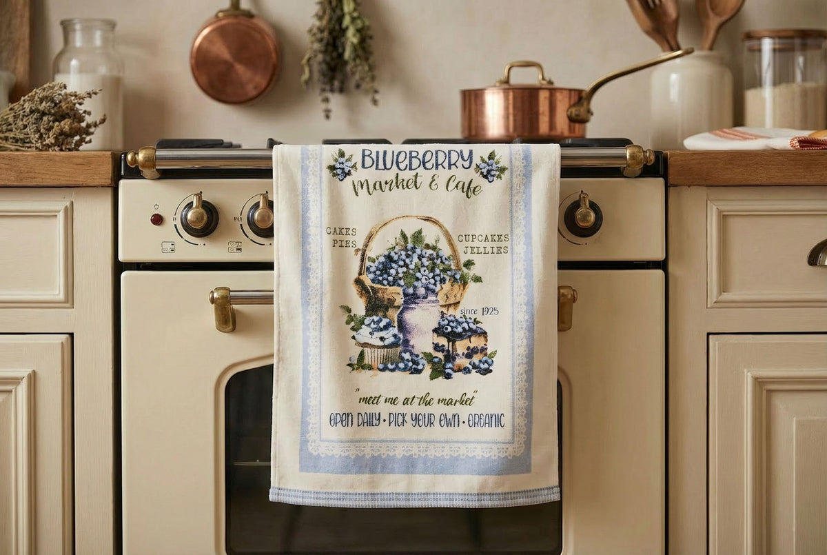 Strofinaccio in spugna " Country Farm" 100% cotone 6 varianti