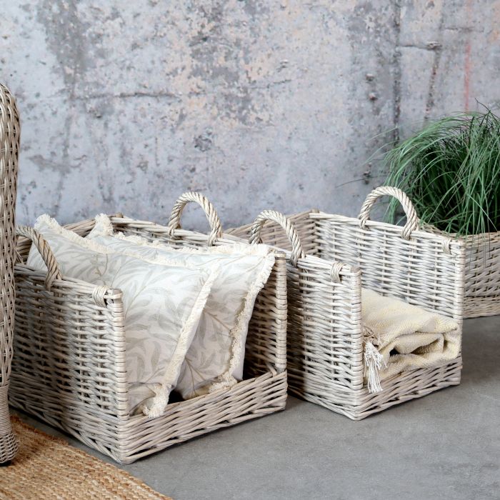 Set 2 ceste in salice con manici color naturale Chic Antique ( 15030300)
