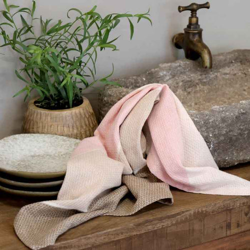Canovaccio Aix cm 50x70 in cotone rosa e latte (16117607)