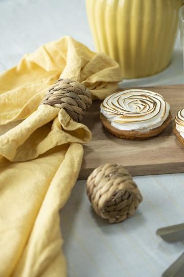 Portatovaglioli a treccia giacinto d'acqua diam.cm 5x h5 ( 4495-00)