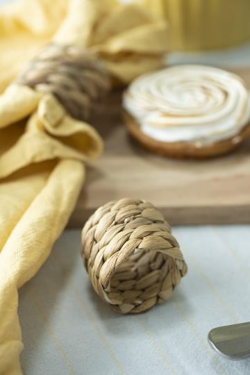 Portatovaglioli a treccia giacinto d'acqua diam.cm 5x h5 ( 4495-00)