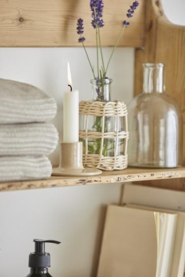 Bottiglia vetro farmacia per candela cena H: 16 Ø: 8,5 Ib Laursen ( 02017-00)