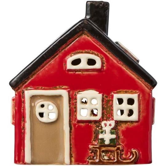Casetta ceramica porta tea light Ib Laursen cm W: 7,5 H: 10,5 L: 9,2 (27717-33)