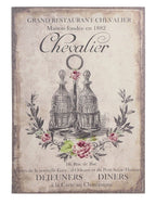 Quadro con posate e rose assortito in tre fantasie cm 50x70