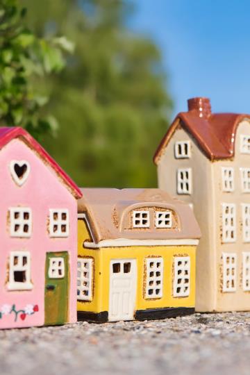 Casetta porta tea light  in ceramica Ebeltoft Ib Laursen (27703-05)