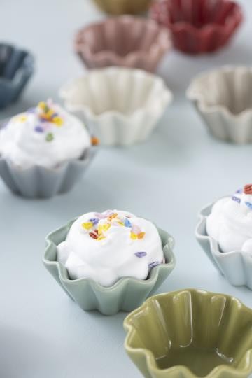 Ciotolina ceramica per cupcake Mynte Herbal Green diam.10 x h 4 cm Ib laursen (2086-73)