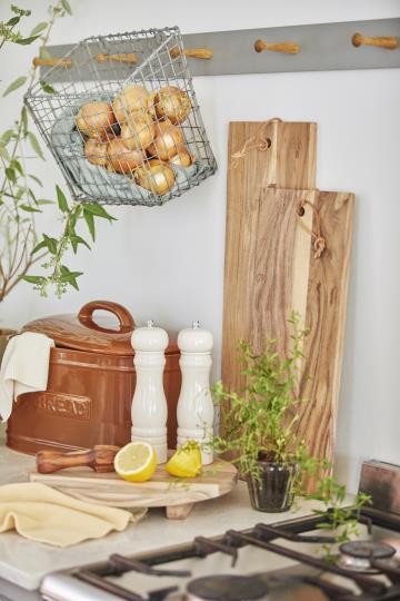 Macina SALE/PEPE in legno di gomma lucido color crema d.5,5 h 21,5 cm Ib Laursen (1740-01)