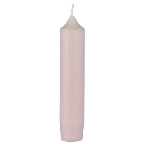 Candela corta ROSA pallido H cm 11 diam cm 2,2 durata ore 4,5 (prezzo set di 2 pezzi) Ib Laursen 4171-07 - La mia casa Chic