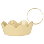 Porta candela con manico bordo ondulato giallo Lemonade Ib Laursen  (90114-04)