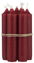 Candela corta ROSSA  H cm 11 diam cm 2,2 durata ore 4,5 (prezzo set di 2 pezzi) Ib Laursen 4171-33