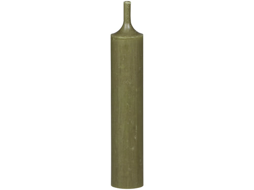 Candela cena corta VERDE OLIVA durata 4,5 ore  H11 d.2 cm  Chic Antique ( set 2 pezzi) 70854-17 - La mia casa Chic