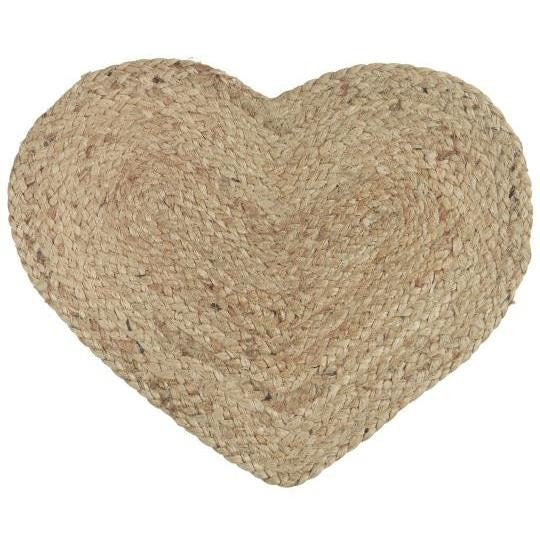 Tovaglietta a cuore in juta cm 44x36 color naturale Ib Laursen (65023-00)