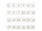 Candele dell'avvento bianco antico 24 pz. cm 3,5x3,5x3,5 Natale Chic Antique ( 71973-01)