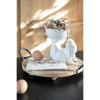 Vassoio in legno rotondo con manici diam. cm 26  Clayre Eef (6H2046)