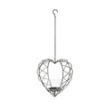 Cuore Metallo Porta Tea Light da appendere  Cm 19,5 X H 41 Nuvole Di Stoffa