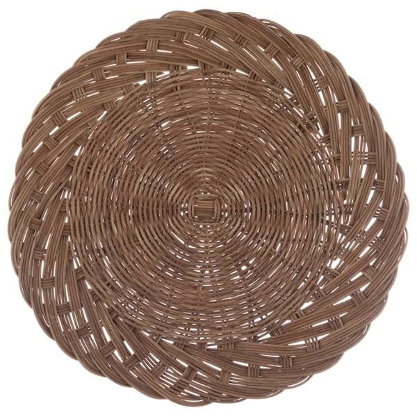 Sottopiatto in rattan " Leonora" cm 35 x 35 x 3 Blanc Mariclò