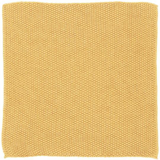Mynte Strofinaccio/canovaccio Color Giallo Paglia Lavorato A Maglia 100% Cotone Cm 25*25 Ib Laursen (6351-47)