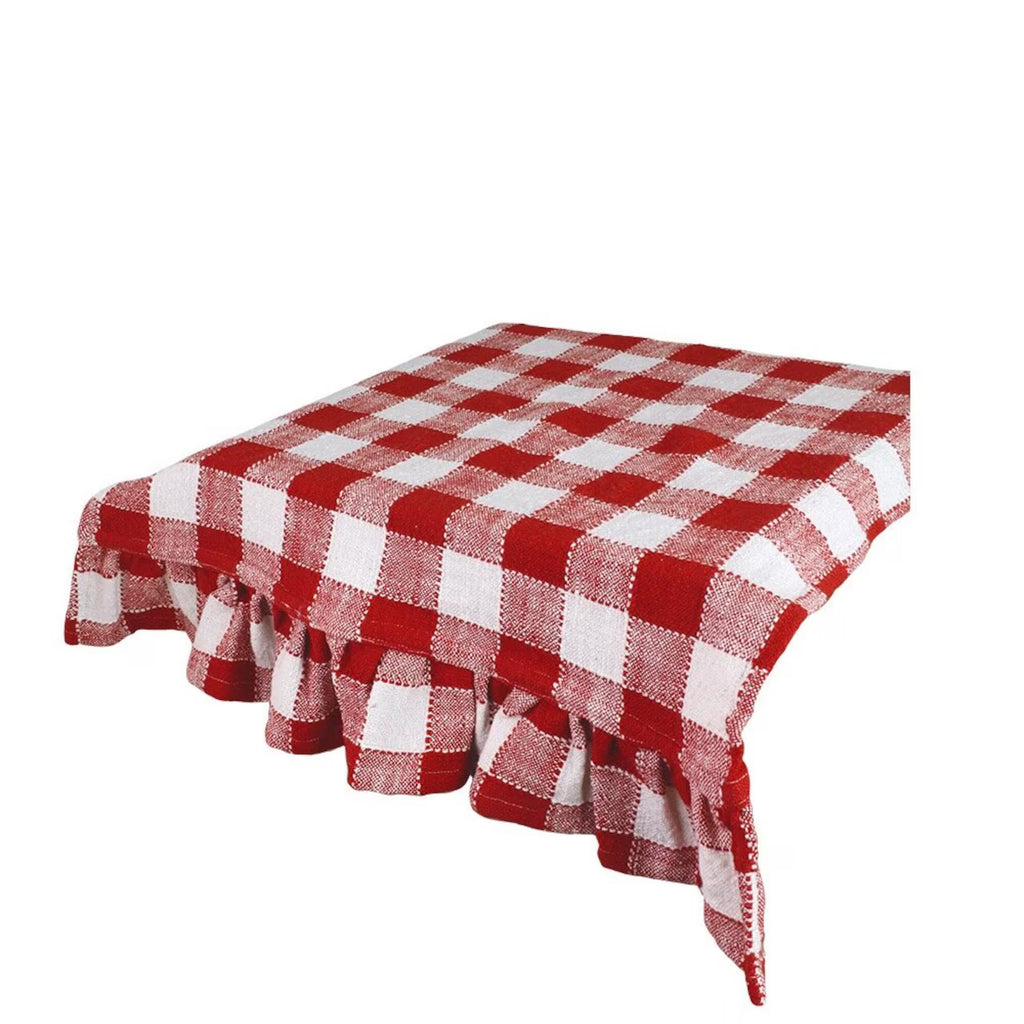 Runner tavolo Ida Check - Rosso/Bianco 50 x 150 cm cotone