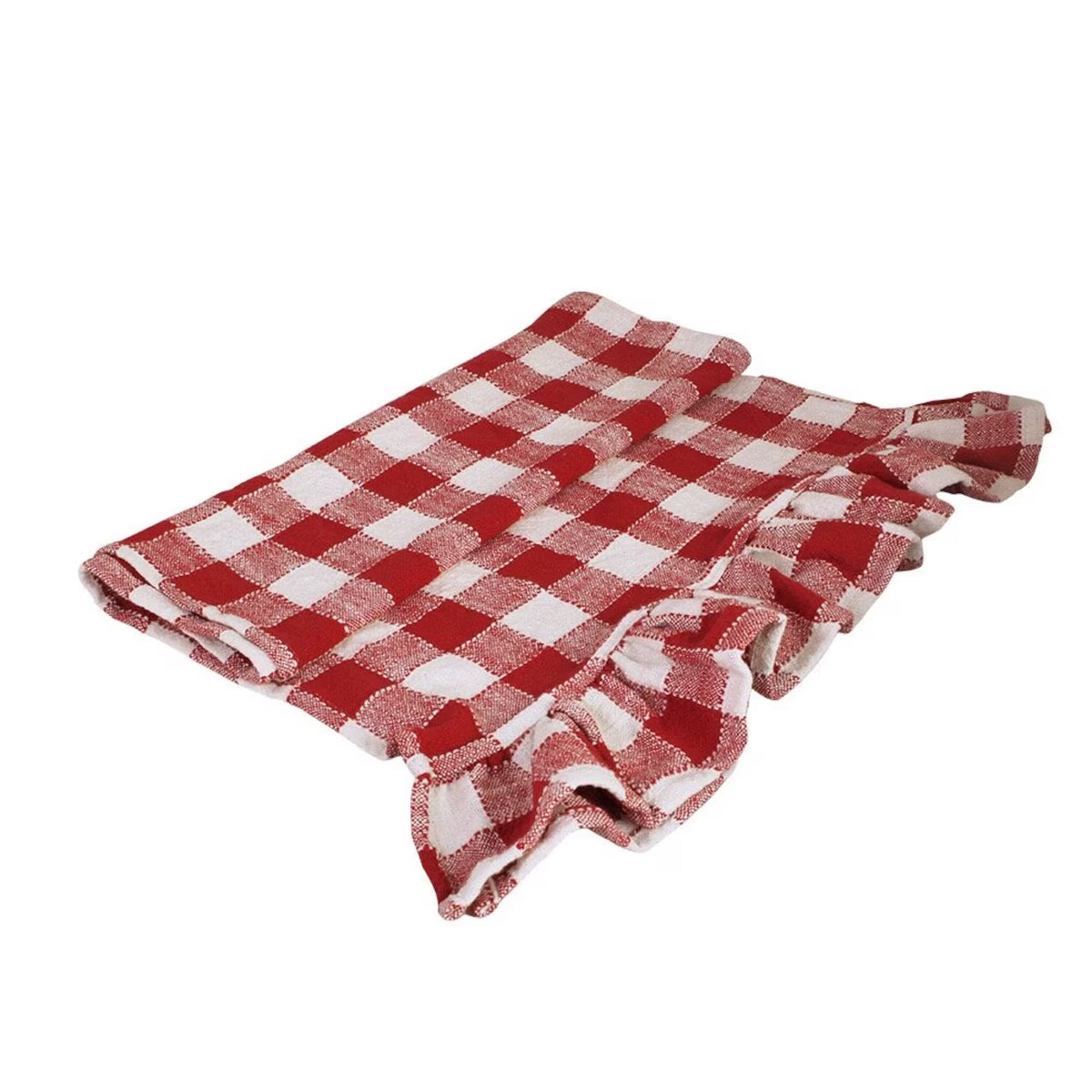 Runner tavolo Ida Check - Rosso/Bianco 50 x 150 cm cotone