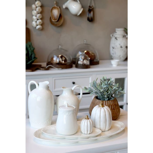 Brocca Provence in porcellana bianca h cm 17 Chic Antique (61835-01)