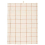 Canovaccio/Strofinaccio Leonard  color naturale con quadri beige Cm 50x70 100% cotone Ib Laursen (66173-49)