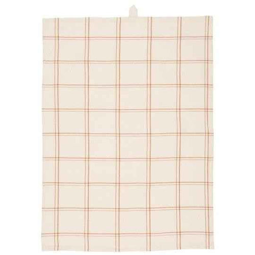 Canovaccio/Strofinaccio Leonard  color naturale con quadri beige Cm 50x70 100% cotone Ib Laursen (66173-49)