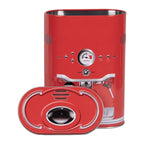 Scatola porta cialde/oggetti in metallo rossa con tazzina caffé cm 14x8x19 Clayre Eef ( 6BL0190)