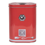 Scatola porta cialde/oggetti in metallo rossa con tazzina caffé cm 14x8x19 Clayre Eef ( 6BL0190)