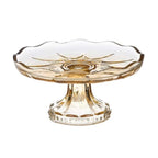 Alzatina in vetro color ocra Vent du sud cm 17x17x15 Blanc Mariclò (A37898)