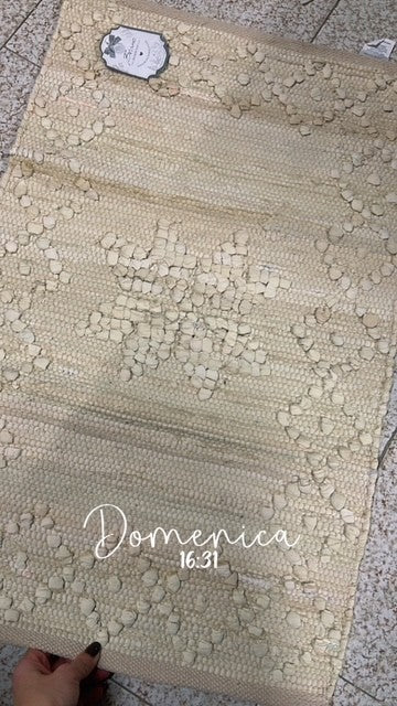 Tappeto linea Bouquet Blanc Mariclòcm 50x80  100% cotone (A3749899BI)