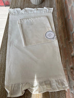 Set americano/tovaglietta rettangolare in Morbido Cotone Linea " Element" Con Balza Cm 38x40 Color Naturale (LS0119NA)