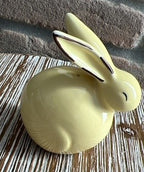 Coniglietto ceramica giallo orecchie a punta cm 4*4*6 Stile Nordico