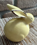 Coniglietto ceramica giallo orecchie a punta cm 4*4*6 Stile Nordico