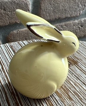 Coniglietto ceramica giallo orecchie a punta cm 4*4*6 Stile Nordico