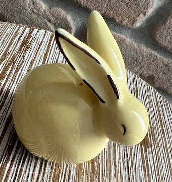 Coniglietto ceramica giallo orecchie a punta cm 4*4*6 Stile Nordico