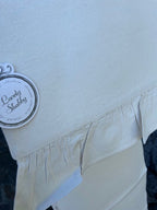 Runner in Morbido Cotone Linea " Element" Con Balza  Cm 40x150 Color Naturale