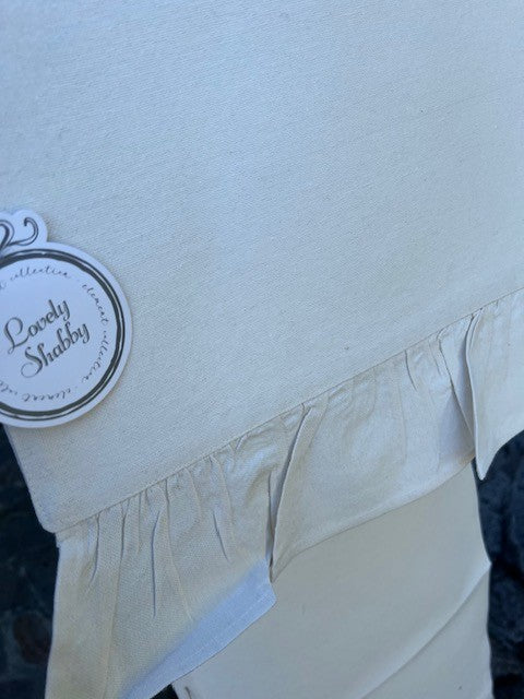 Runner in Morbido Cotone Linea " Element" Con Balza  Cm 40x150 Color Naturale