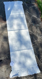 Runner in Morbido Cotone Linea " Element" Con Balza  Cm 40x150 Color Naturale