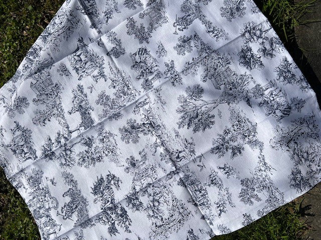Tovaglia 100% cotone "Saint Remy" toile de Jouy color BLU diverse misure