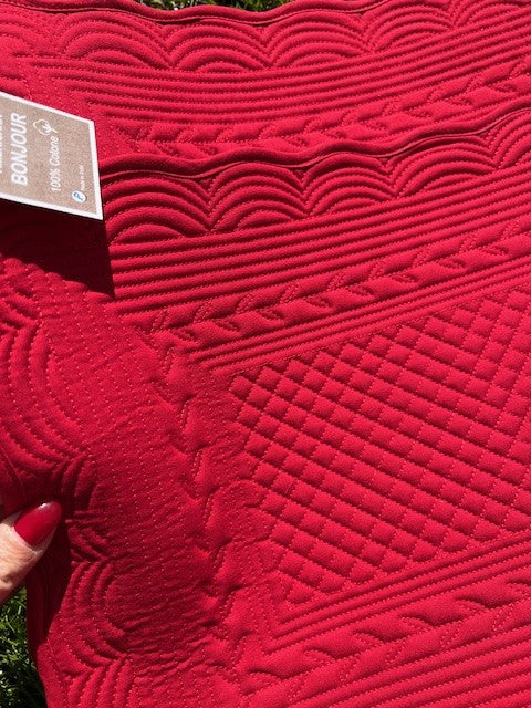 Set 2 tovaglietta americana cotone bouties ROSSA cm 33x48