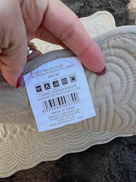 Set 2 tovaglietta americana cotone bouties tortora cm 33x48