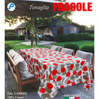 Tovaglia in cotone FRAGOLE  cm 140*180