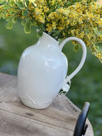 Brocca Provence in porcellana bianca h cm 17 Chic Antique (61835-01)