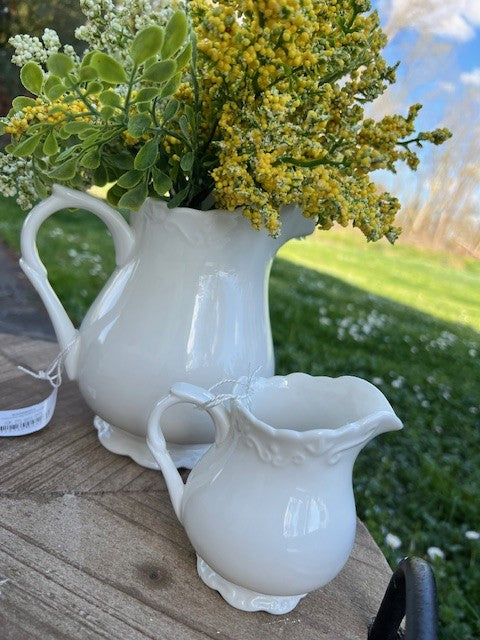 Provence Lattiera Bianca In Porcellana H Cm 9 20 cl Chic Antique (63089-01)