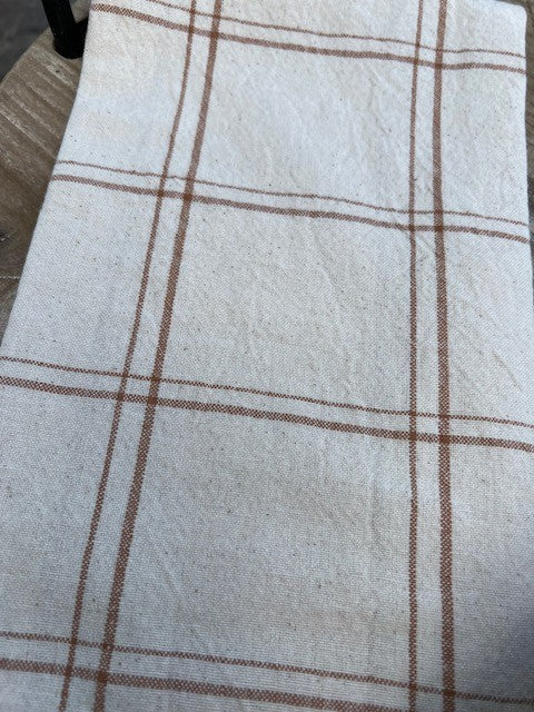 Canovaccio/Strofinaccio Leonard  color naturale con quadri beige Cm 50x70 100% cotone Ib Laursen (66173-49)