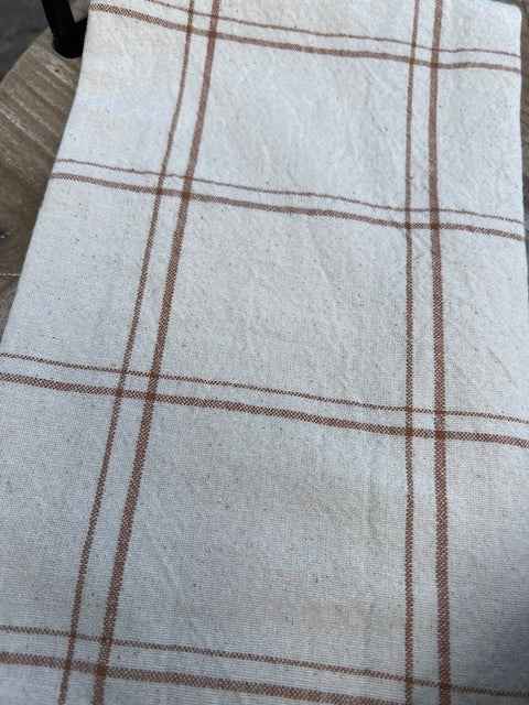 Canovaccio/Strofinaccio Leonard  color naturale con quadri beige Cm 50x70 100% cotone Ib Laursen (66173-49)