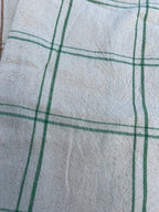 Canovaccio/Strofinaccio Eskild  color naturale con quadri verdi Cm 50x70 100% cotone Ib Laursen (66173-42)