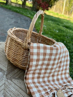 Cestino con manico in salice pieno W: 17 H: 20 L: 23 Ib Laursen (29030-30)