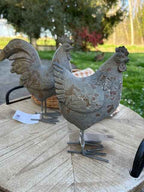 Statua decorativa gallo color grigio cm 19x9x24 Clayre Eef (6PR2610)