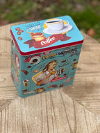 Scatola porta cialde/oggetti in metallo azzurro cm 16 x 10 18 Clayre Eef ( 6BL0126)